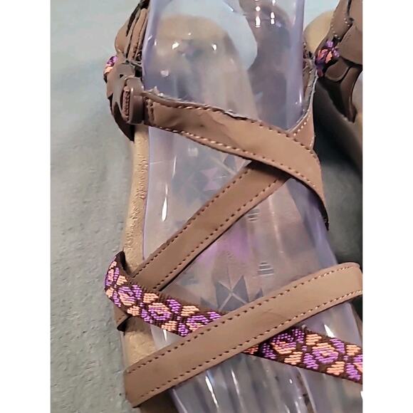 Skechers Reggae Slim Vacay 👡 Brown Strappy Comfort Sandals Women’s 9 GUC - Picture 8 of 10